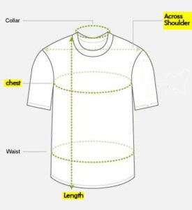 t shirt size new