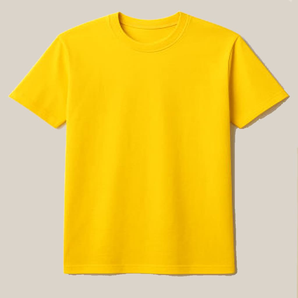 yellow plain t shirt by shoplur